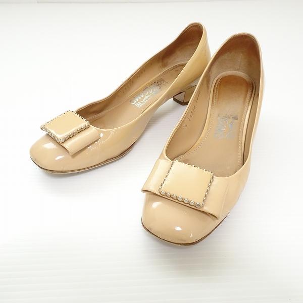 FERRAGAMO（フェラガモ） #ans サルヴァトーレ パンプス 6 D ベージュ 