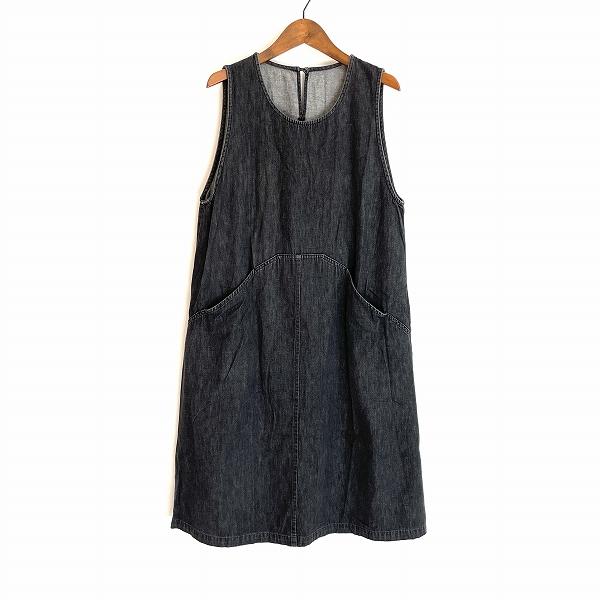 snc ネネ グンゲンドウ 根々 群言堂 ワンピース 黒系 デニム  