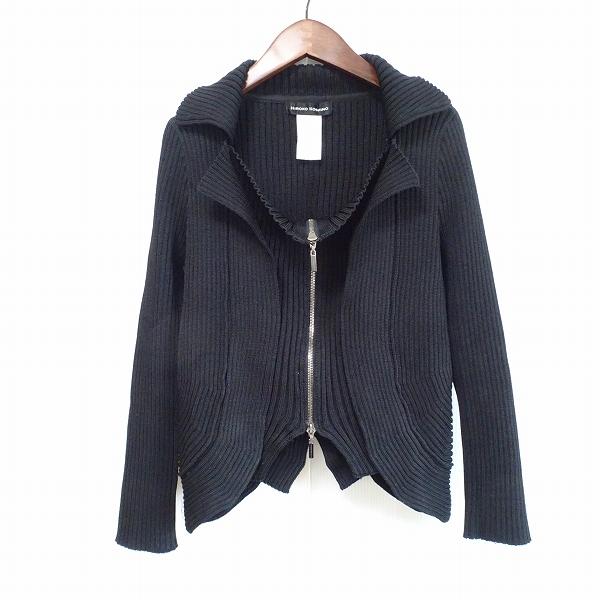 anc ヒロココシノ HIROKOKOSHINO カーディガン ジャケット 40 黒  