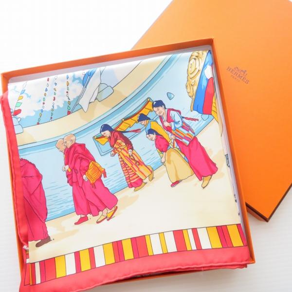 HERMES #apzs エルメス スカーフ カレ90 PRIERES AU VENT 風の中