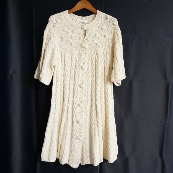 ホワイトローズモチーフニットカーディガン｜ピンクハウスオフィシャル