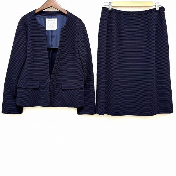 anc ネミカ レリアン NEMIKA by Leilian スカートスーツ 13+ 紺色  