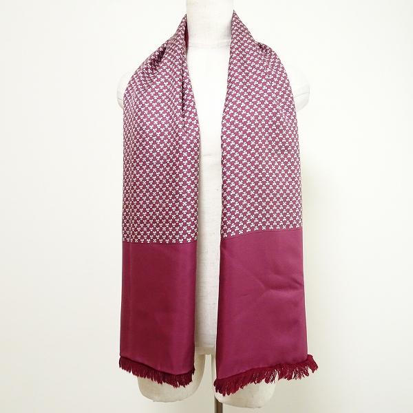 HERMES（エルメス） #wpzm マフラー えんじ 白系 シルク アンゴラ