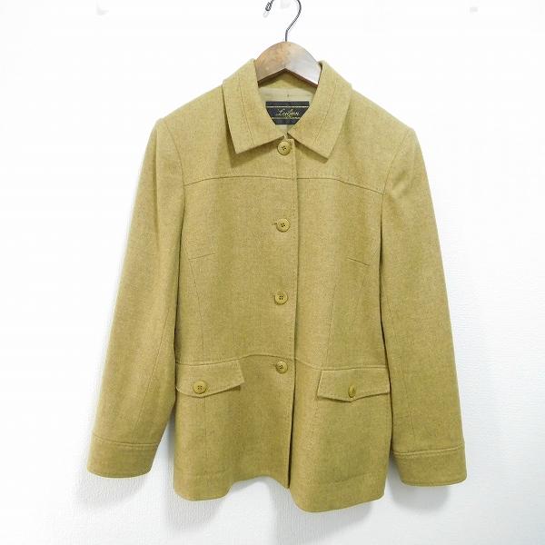 Leilian（レリアン） #wnc ジャケット 9 黄土色 ステッチ レディース 