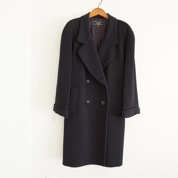 Leilian（レリアン） #wnc コート 9 黒 カシミヤ 無地