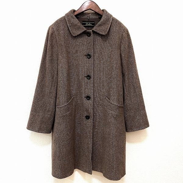Leilian #wnc レリアン コート 15+ 茶系 カシミヤ 大きいサイズ