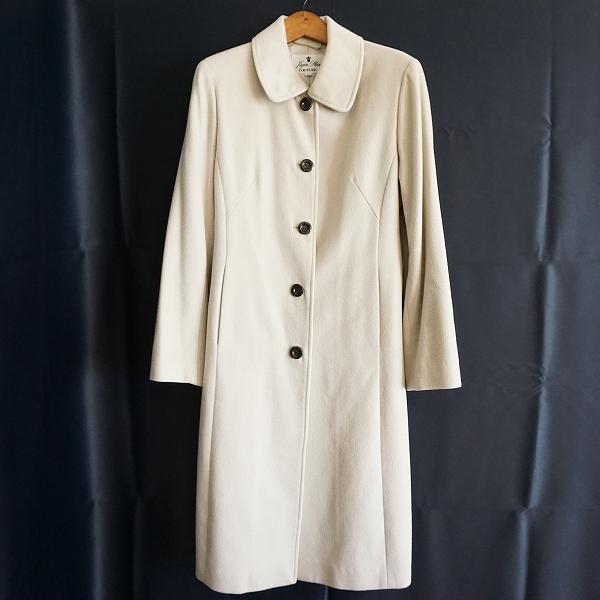 wnc 十仁プラザ JujinPlaxaCOUTURE コート 42 ベージュ 無地 カシミヤ 