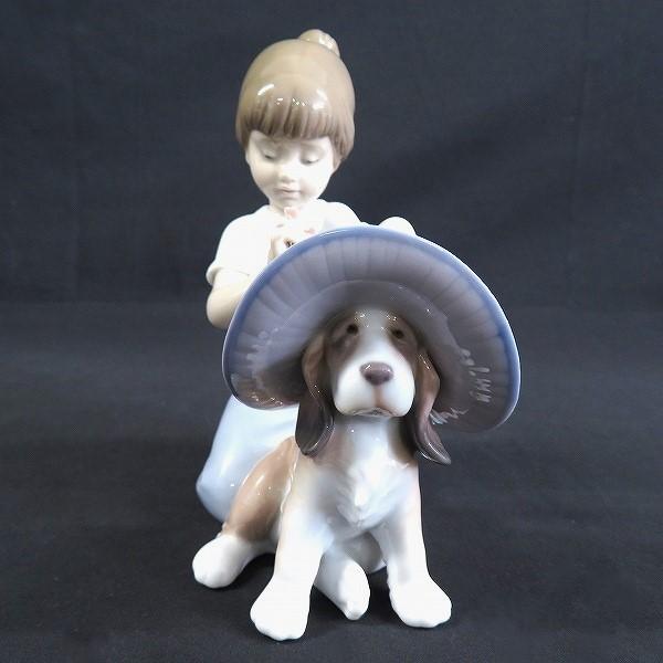 リヤドロ LLADRO 犬と少女 6862 おめかししようね 陶器人形