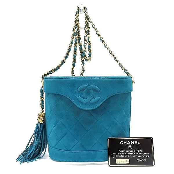 wpb シャネル CHANEL ショルダーバッグ スエード ココマーク 1番台7桁