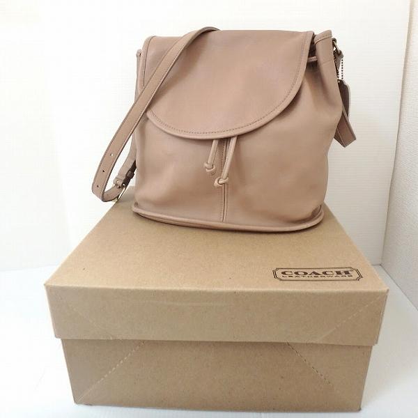 anb コーチ COACH オールドコーチ ショルダーバッグ ベージュ レザー 