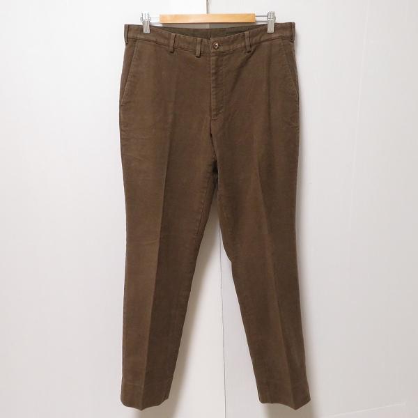 PAPAS #anc パパス Papas パンツ スラックス LL 茶 センタープレス 