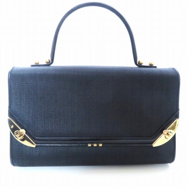 COMTESSE　コンテス　ワンハンドルバッグ　ホースヘアー×レザー　ネイビー COMTESSE（コンテス） #anb ハンドバッグ ホースヘア 黒系 レディース