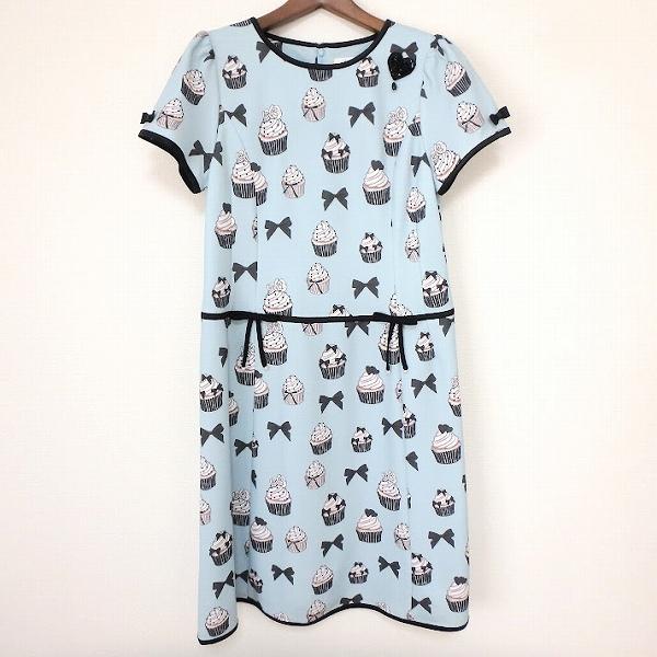 美品　スーパービューティ　ワンピース snc スーパービューティー Super Beauty ワンピース 水色 黒