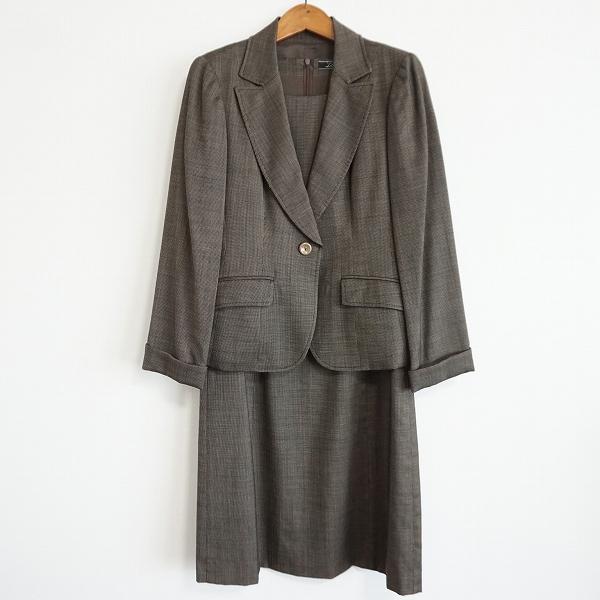Leilian（レリアン） #anc セットアップ 7 茶系 ワンピーススーツ 