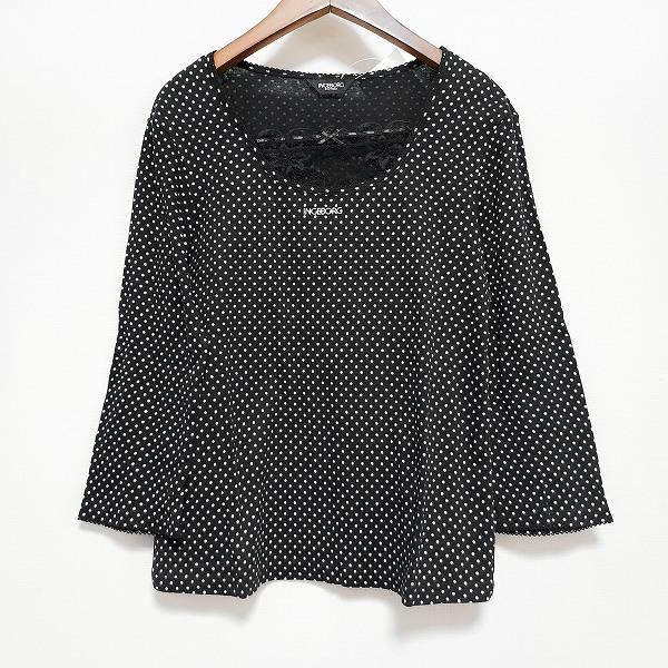 インゲボルグカットソー黒レースカットワーク インゲボルグカットソー黒レースカットワーク