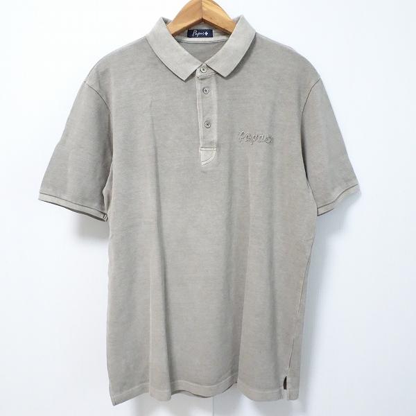 PAPAS（パパス） #snc プラス + ポロシャツ L グレー系 半袖 ロゴ
