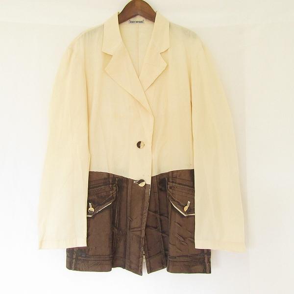 ISSEY MIYAKE（イッセイミヤケ） #apc ジャケット M アイボリー こげ茶