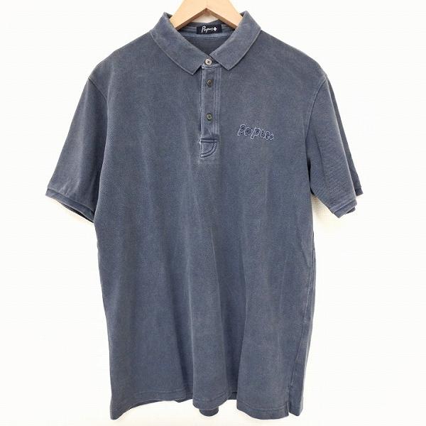 #snc パパス プラス Papas+ ポロシャツ L 青系 半袖 メンズ [882777]