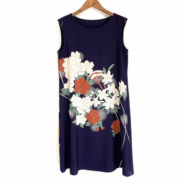 詩仙堂未使用TOMOコレクションちりめんワンピース