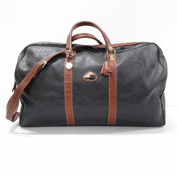 anb ピエログイディ PIERO GUIDI ボストンバッグ 旅行バッグ 黒 茶 総