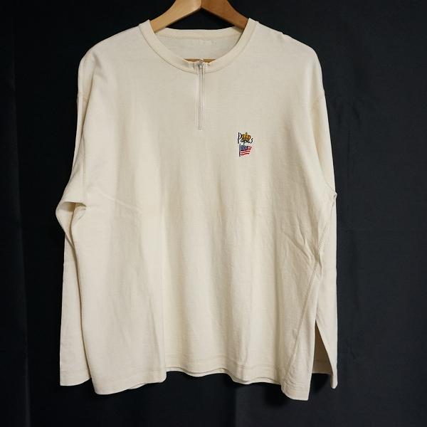 PAPAS #anc パパス Papas カットソー 50 アイボリー ハーフ