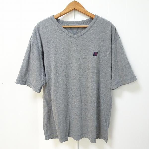 PAPAS（パパス） #snc Papas Tシャツ L グレー Vネック ロゴ シンプル