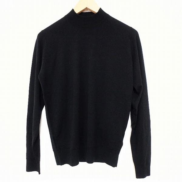 wnc ジョンスメドレー JOHNSMEDLEY ニット・セーター S 黒 ハイネック
