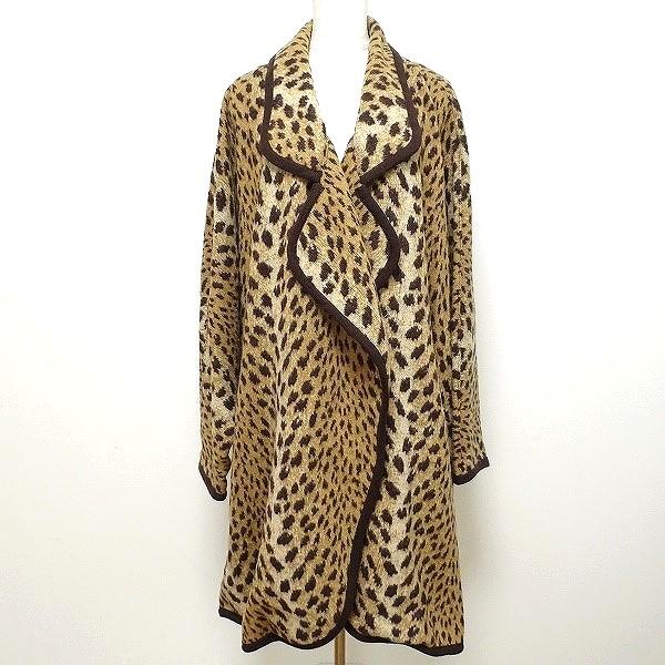 伊太利屋　ヒョウ　コート 伊太利屋 ヒョウ柄 チェーン ロングコート ヴィンテージ 高級感 - メルカリ
