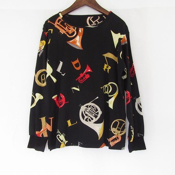 【美品】 LEONARD SPORTS 40分 総柄 カンカン素材 黒系 40 美品】 LEONARD SPORTS 40分 総柄 カンカン素材 黒系 40