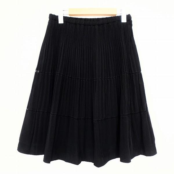 #anc ノコオーノ NOKOOHNO スカート 40 黒 プリーツ レディース [892394]