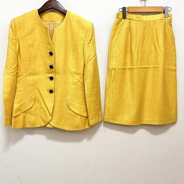 JUN ASHIDA #anc ジュンアシダ junashida スカートスーツ 黄色 ノー  