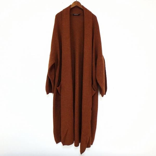 wnc ダナキャラン DONNAKARAN DKNY コート P 茶系 ニット