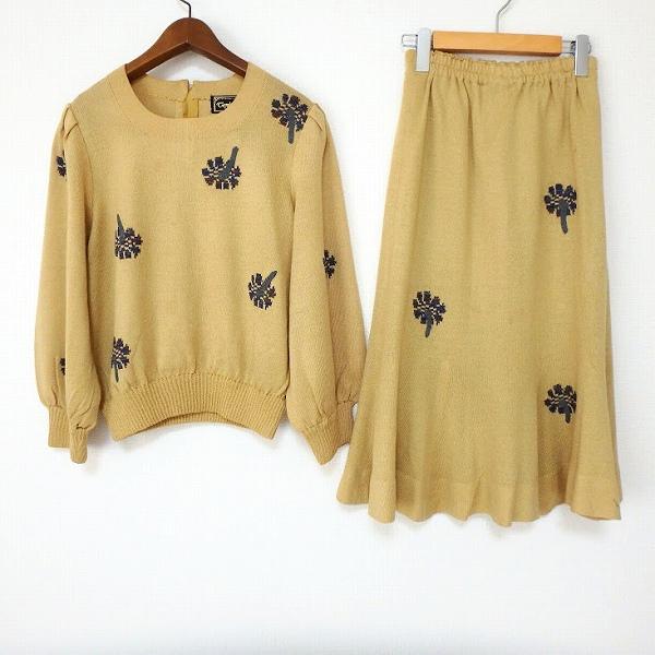 斎藤都世子 サイトウトヨコ セットアップ ニット 