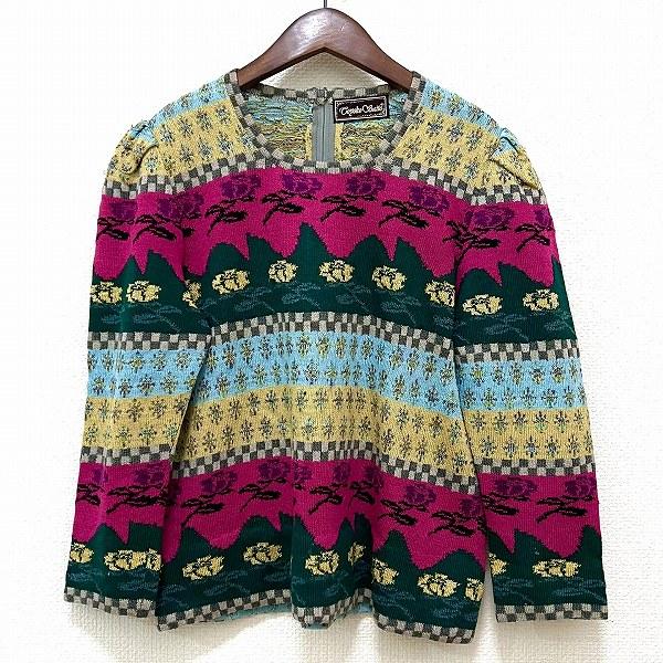 斉藤都世子　ニット　シャツ　ブラウス 斉藤都世子 #wnc サイトウトヨコ ニット・セーター グレー系