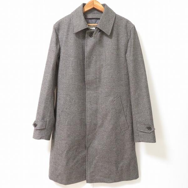 wnc ティモシーエベレスト TIMOTHY EVEREST コート L グレー 黒 千鳥格