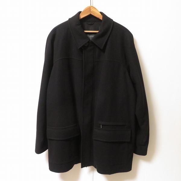 VERSACE チェスターコート 46サイズ ウール イタリア製 ブラック