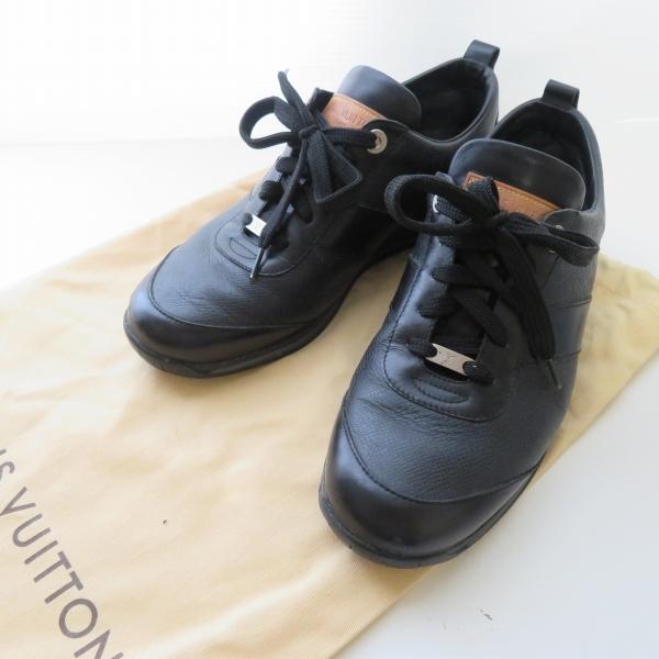 wps ルイヴィトン LOUISVUITTON スニーカー 5 1/2 レザー 黒 メンズ 