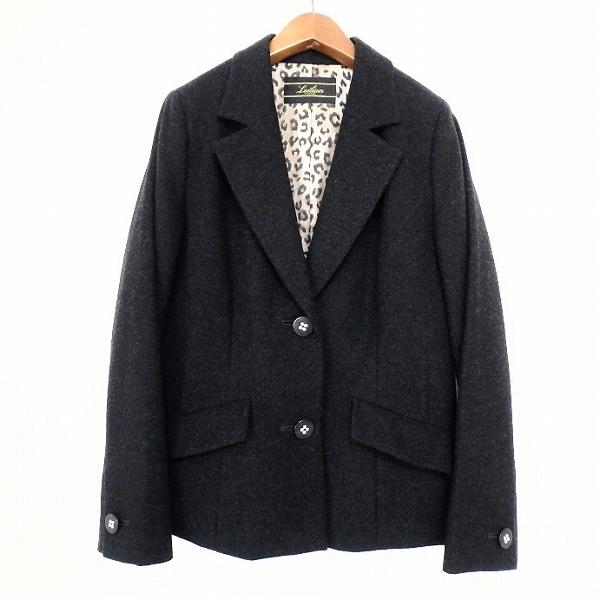 Leilian（レリアン） #wnc ジャケット 9 ダークグレー ラインストーン 