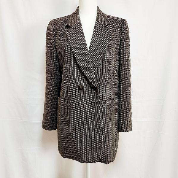 Leilian #anc レリアン ジャケット 11 茶系 テーラードジャケット  