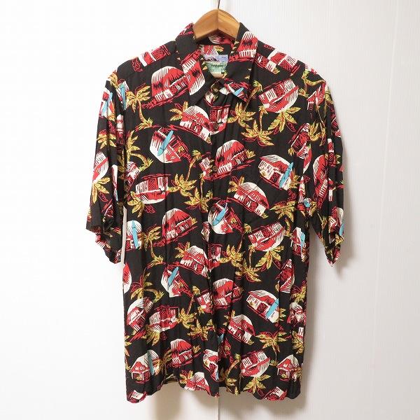 【未使用 タグ付】 Reyn Spooner アロハシャツ 半袖シャツ メンズ reyn spooner（レインスプーナー） #snc アロハシャツ 半袖シャツ M 黒