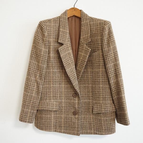 Leilian（レリアン） #wnc ジャケット 9 茶系 チェック レディース 