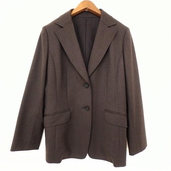 Leilian（レリアン） #anc ジャケット 11 焦げ茶 イタリア製生地