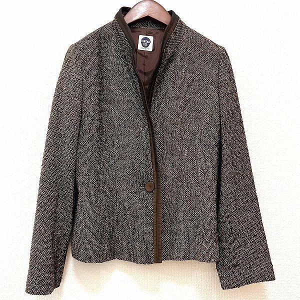 wnc ヒロコビス HIROKOBIS ジャケット 11 茶系 スタンドカラー  