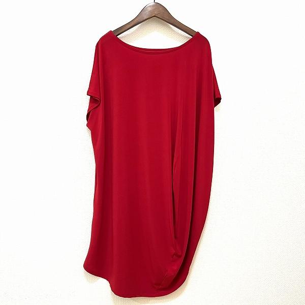 ISSEY MIYAKE イッセイミヤケ ワンピース 2 レッド レディース sxc イッセイミヤケ ISSEYMIYAKE ワンピース 2 赤 チュニック 半袖