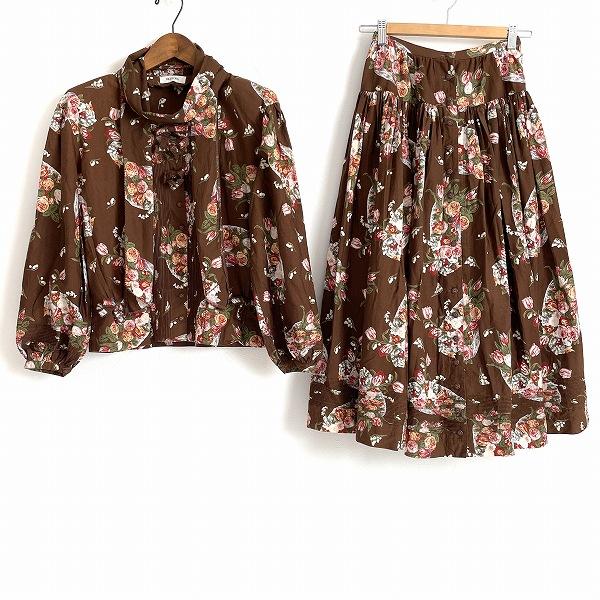 INGEBORG（インゲボルグ） #anc セットアップ 茶色 花柄