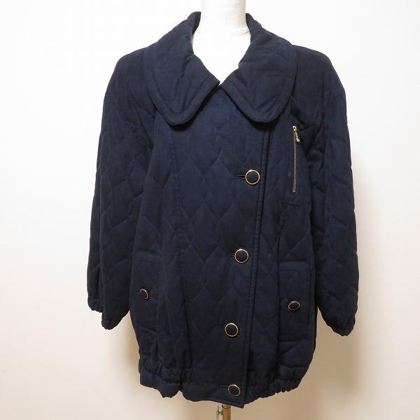 Leilian（レリアン） #wsc ブルゾン ジャケット 13+ 紺 中綿