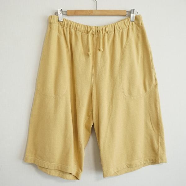 PAPAS（パパス） #snc パンツ 50 黄色系 ハーフパンツ スウェット 麻混
