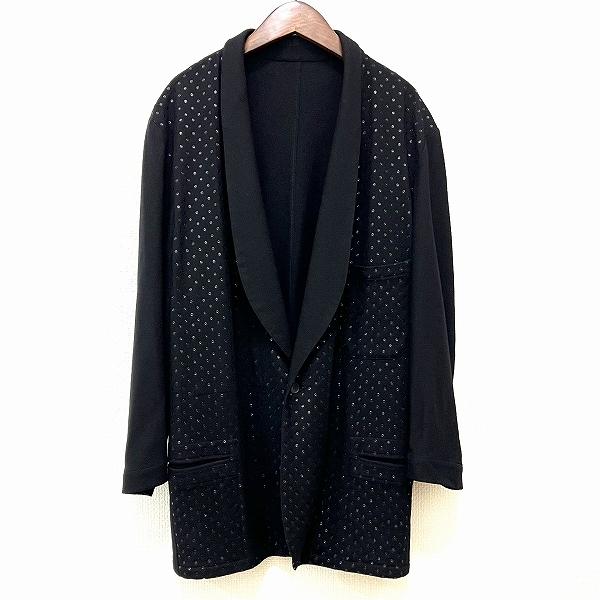 wnc ワイズ ヨウジヤマモト Y's ジャケット 黒 ウール ドット wnc ワイズ ヨウジヤマモト Y's ジャケット 黒 ウール ドット