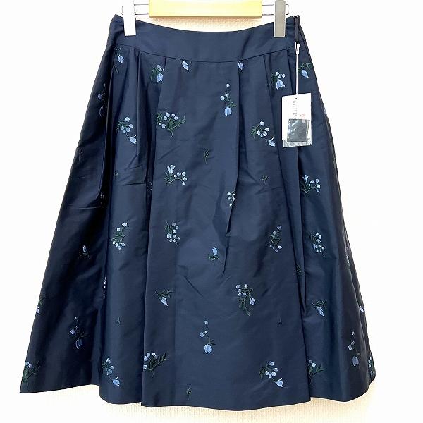 【新品タグ付き】ギャラリービスコンティ ウールボーダーフレアスカート GALLERY VISCONTI 新品タグ付き】ギャラリービスコンティ ウールボーダーフレアスカート