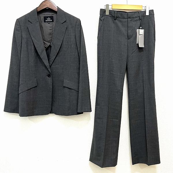 anc ダブルビー wb パンツスーツ 38 グレー系 セットアップ ツーピース 